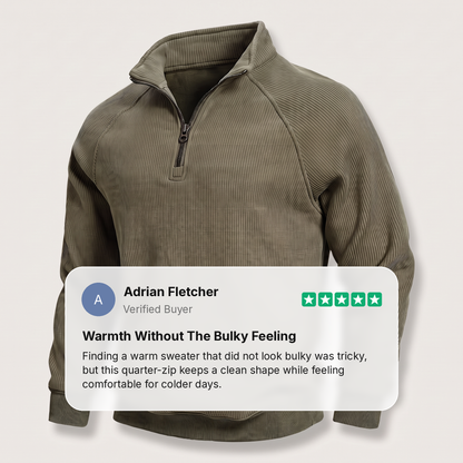 CLASSIC RIBBED HALF ZIP JUMPER