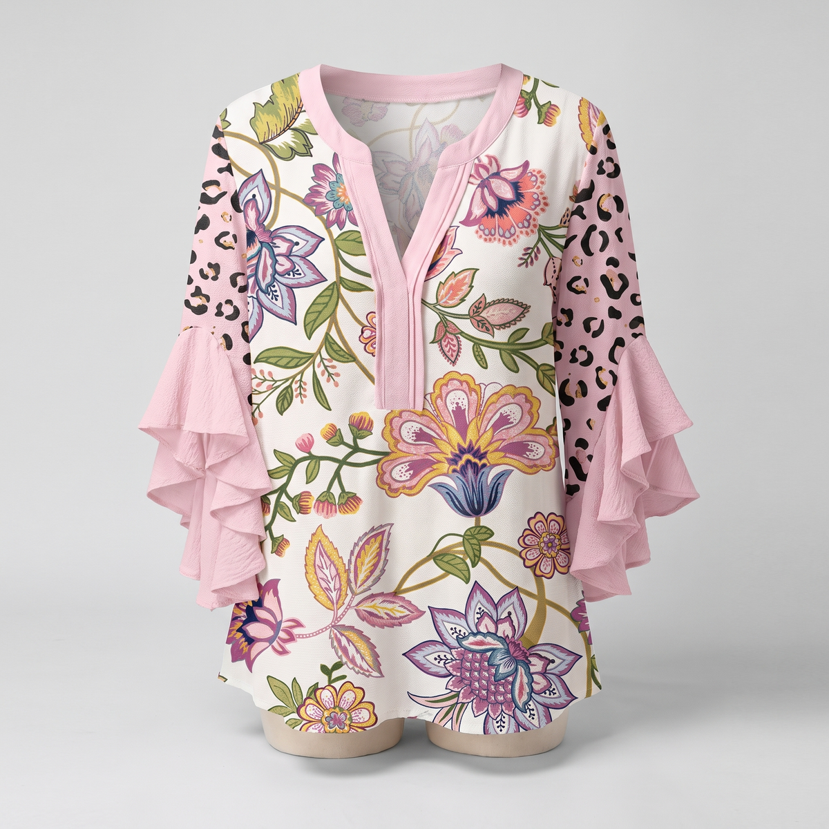 ELENORA WHISPER RUFFLE BLOUSE