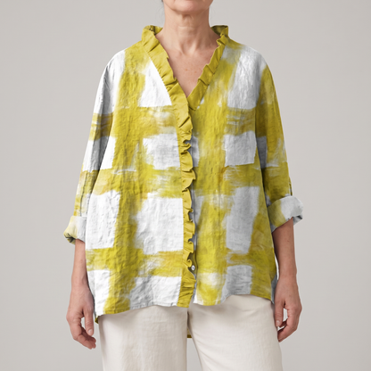 ELODIE SUMMER LINEN TOP