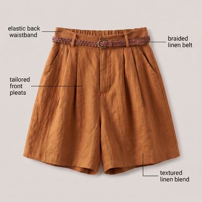 KAYLA LINEN SHORTS