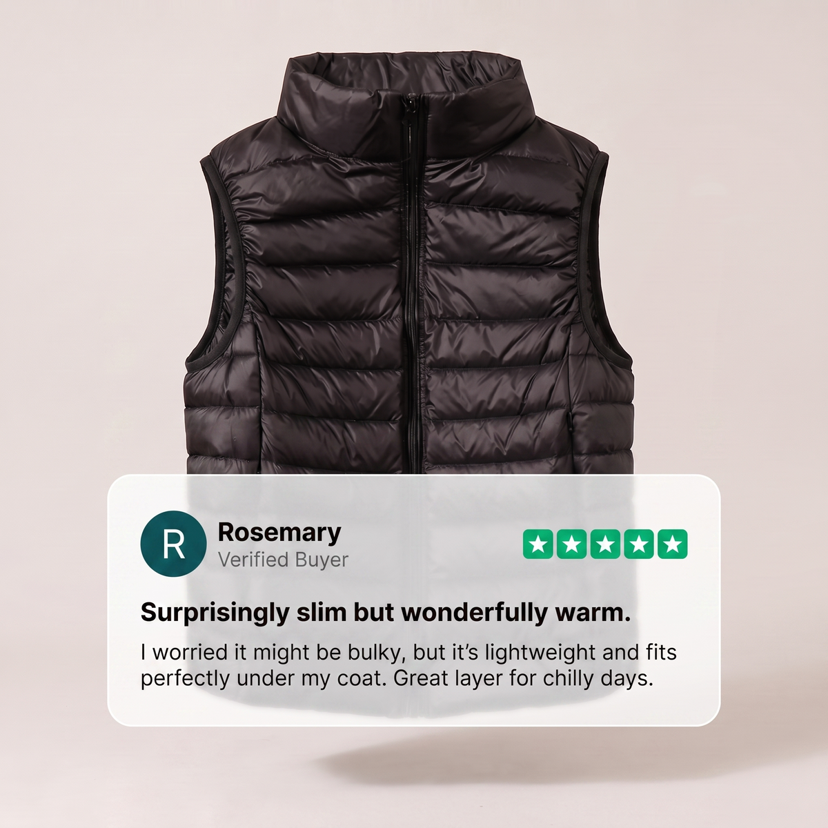 BEATRICE PACKABLE WARM VEST