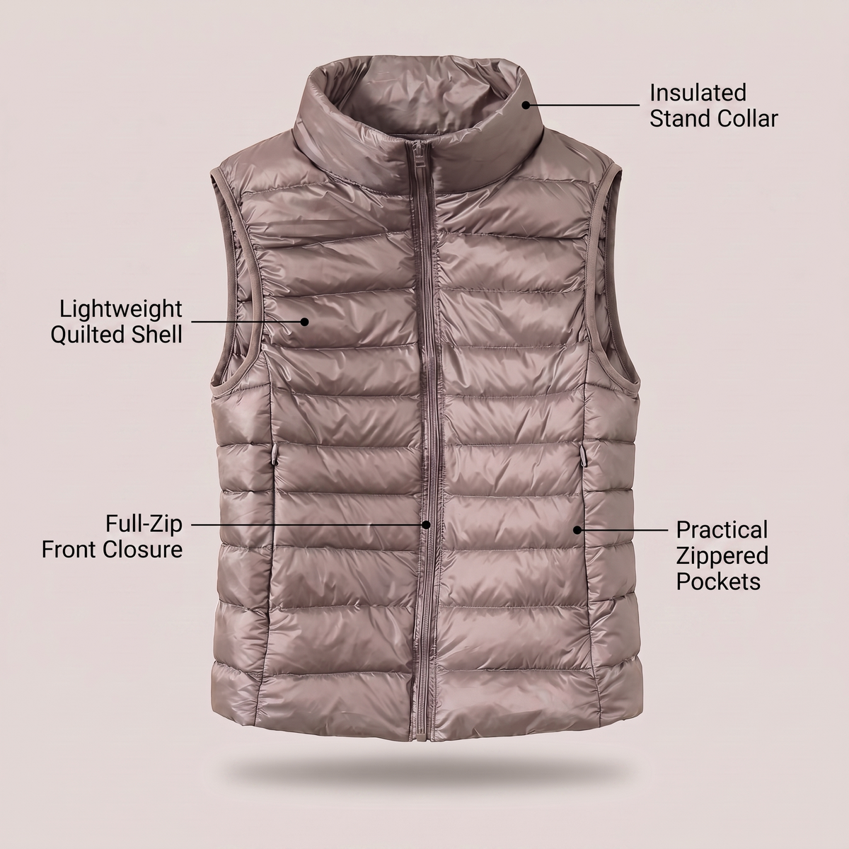 BEATRICE PACKABLE WARM VEST