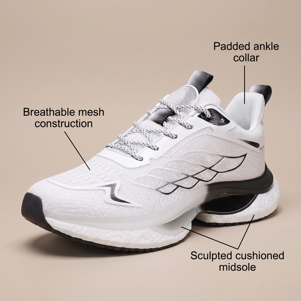 WIDE-TOE WALKING TRAINERS