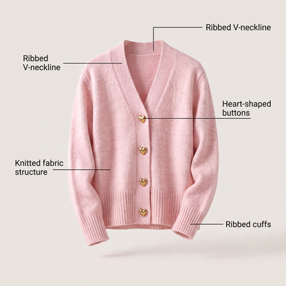 MAISIE CHARMING BUTTON CARDIGAN