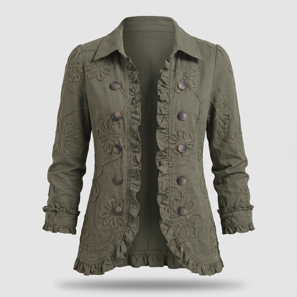 CORDELIA FLORAL TRIM JACKET