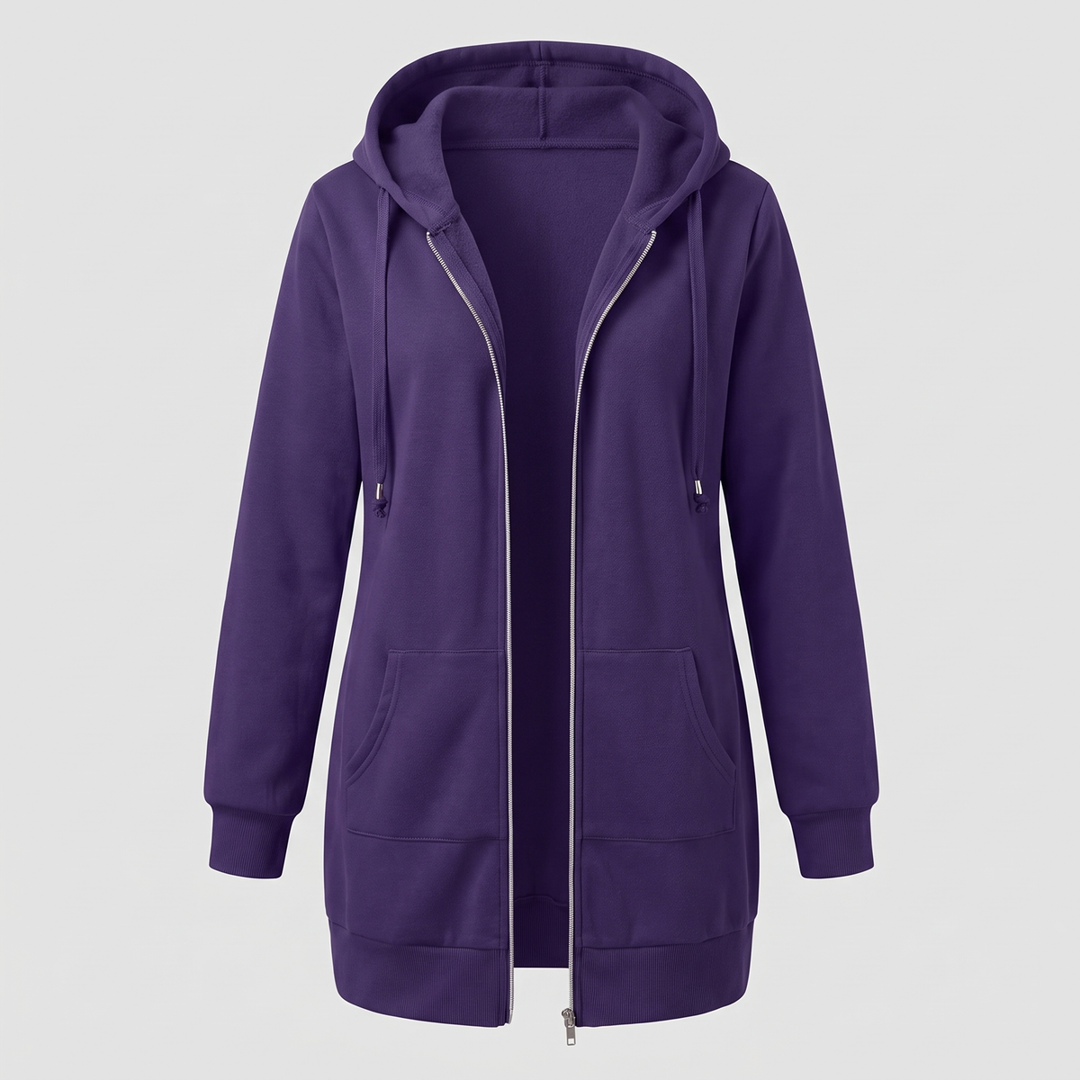 ROSAMUND COSY ZIP HOODIE COAT