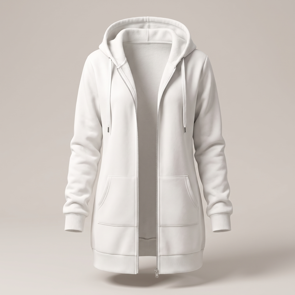 ROSAMUND COSY ZIP HOODIE COAT