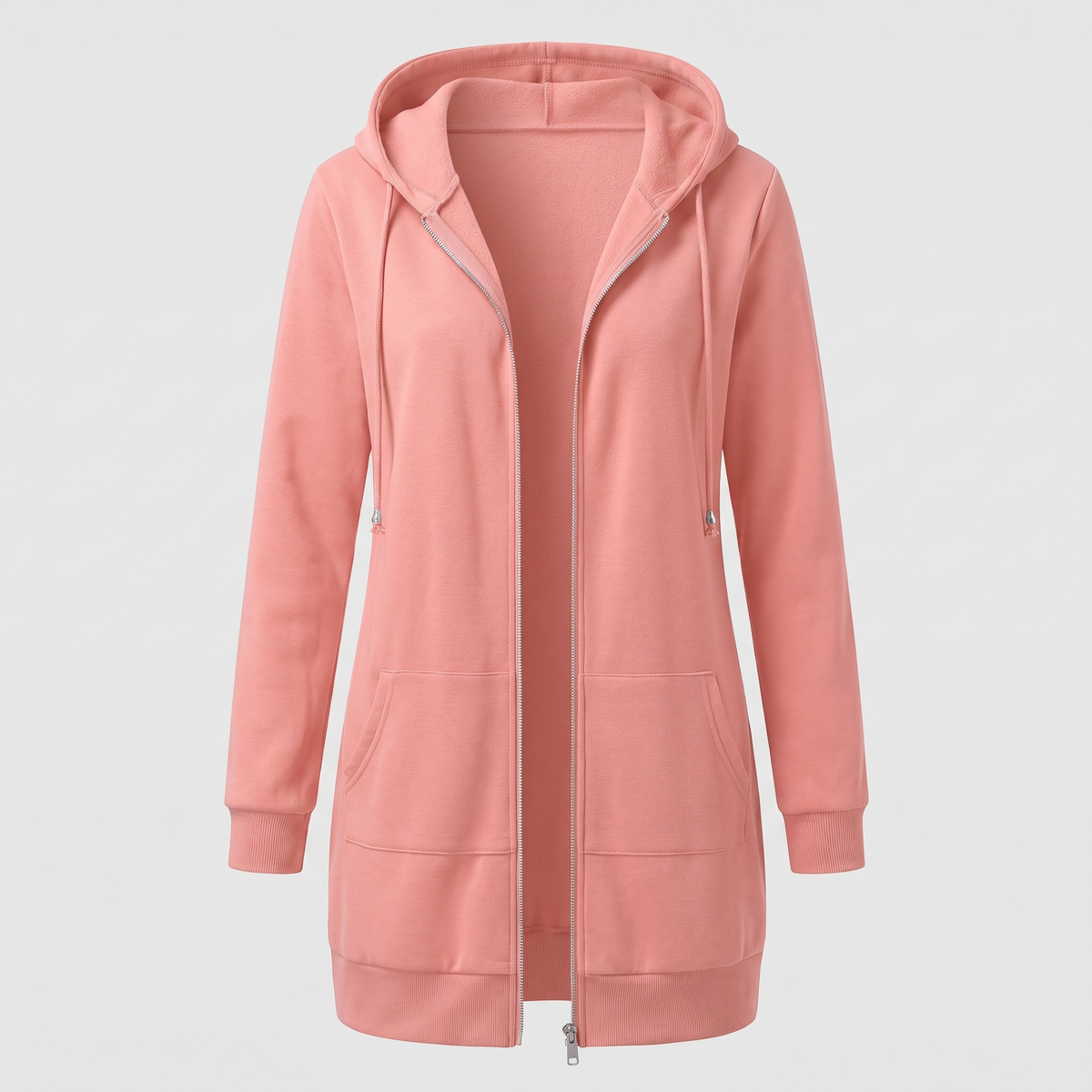 ROSAMUND COSY ZIP HOODIE COAT