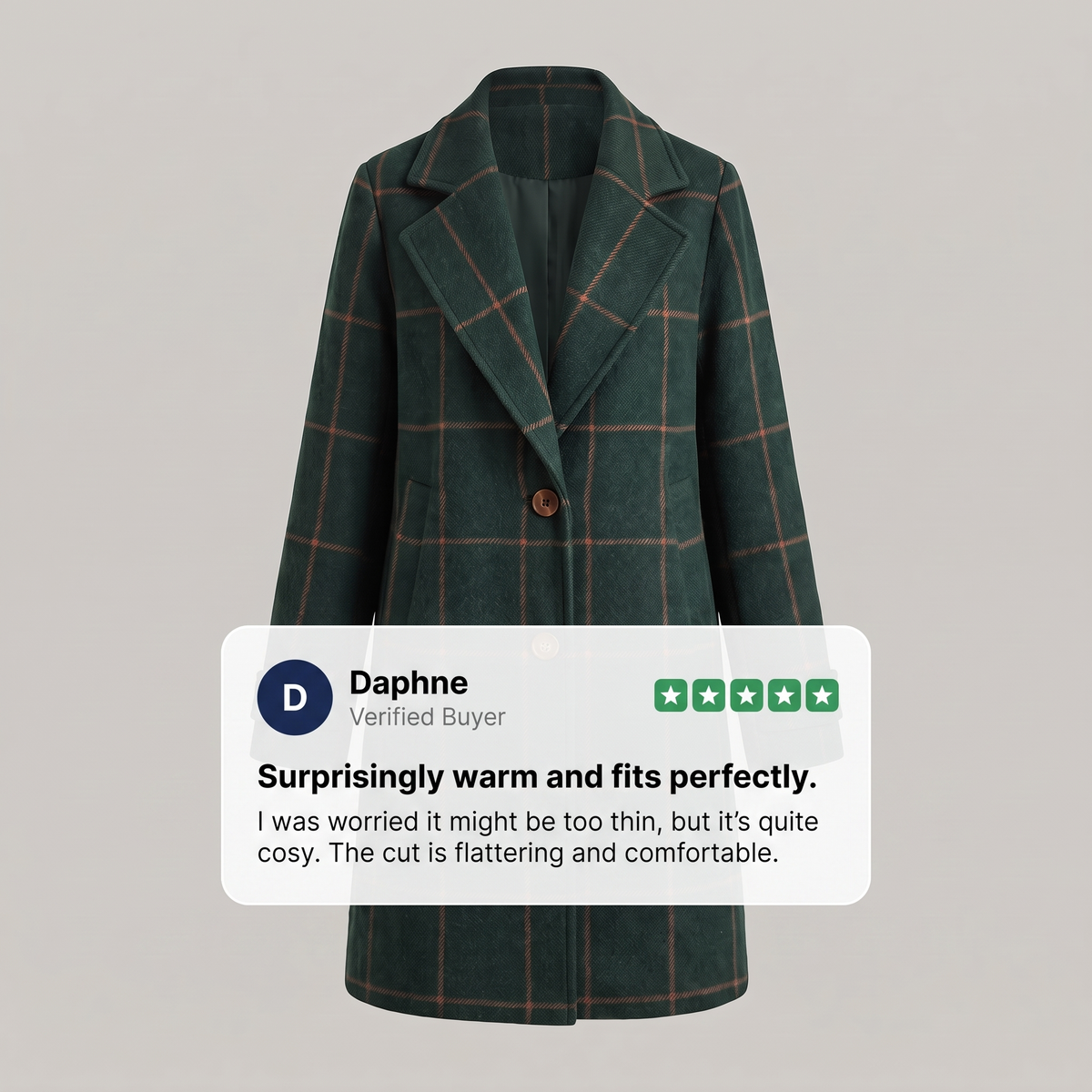CORALIE CHECKERED COAT