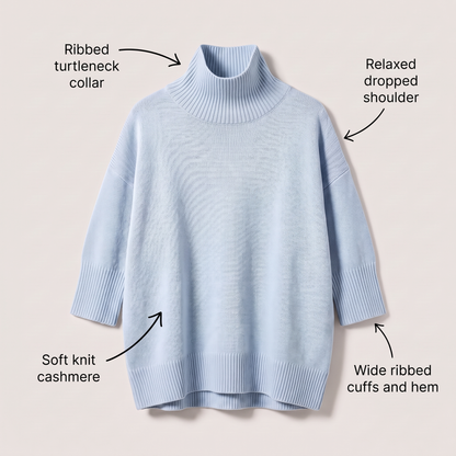 ARIA OVERSIZED TURTLENECK SWEATER
