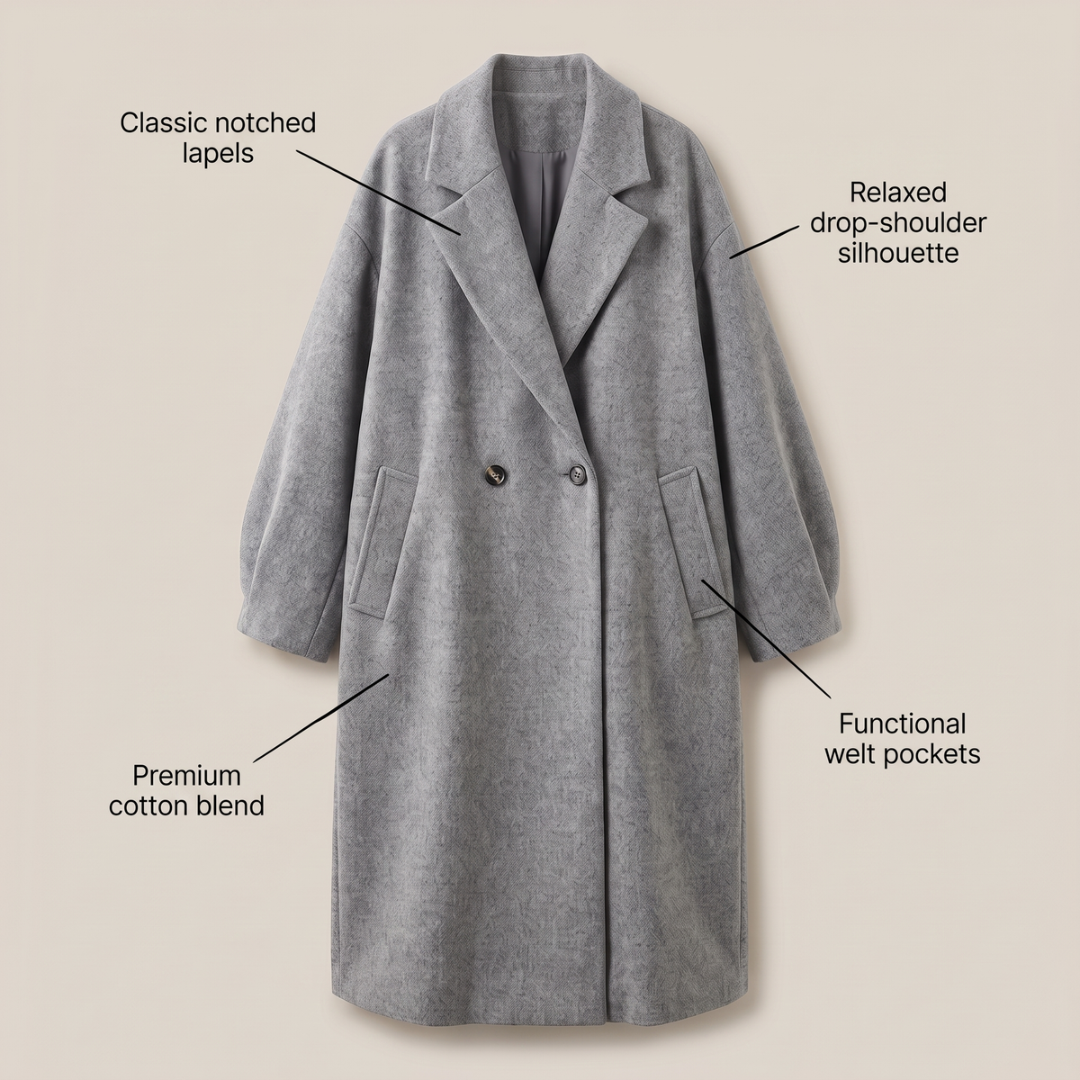 HARPER - CLASSIC WINTER OVERCOAT