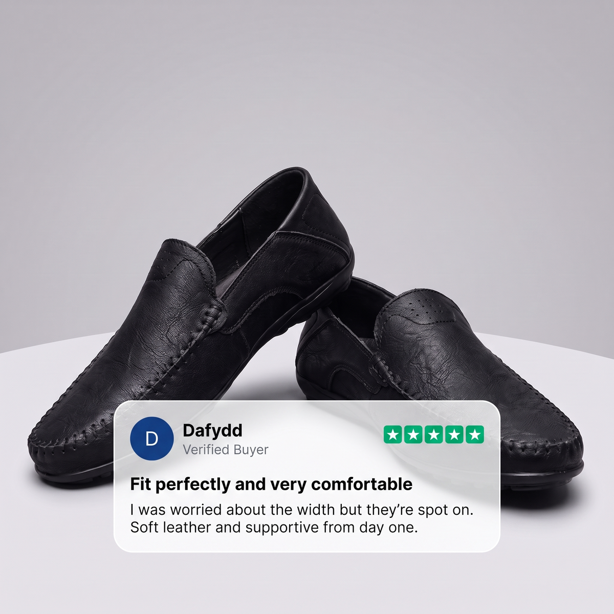 LEATHER MOCCASION