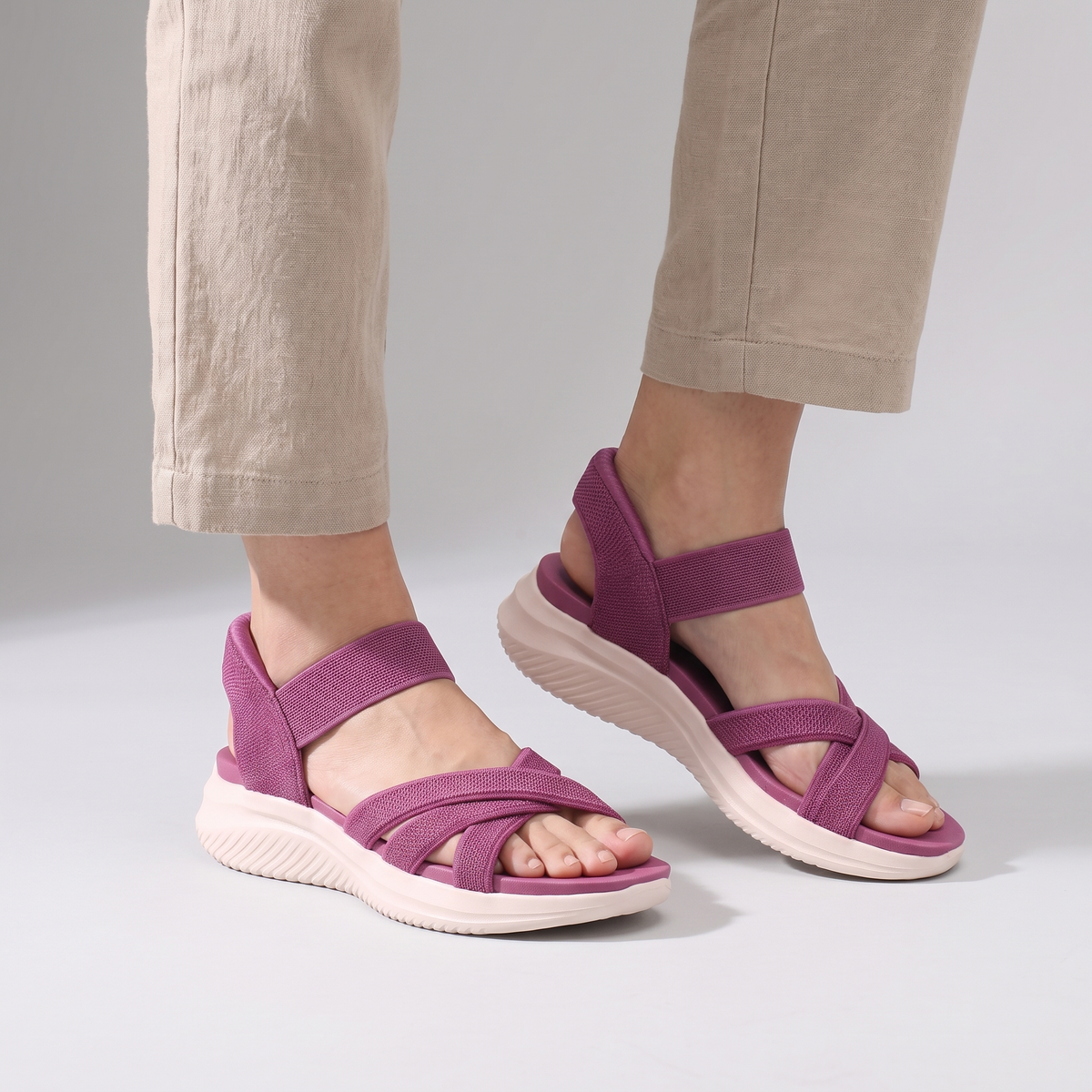 ELMSWICK ULTRA-FLEX KNIT SANDALS