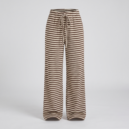 WINNIE RELAXED WIDE-LEG PYJAMA TROUSERS