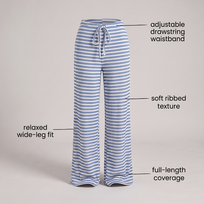 WINNIE RELAXED WIDE-LEG PYJAMA TROUSERS