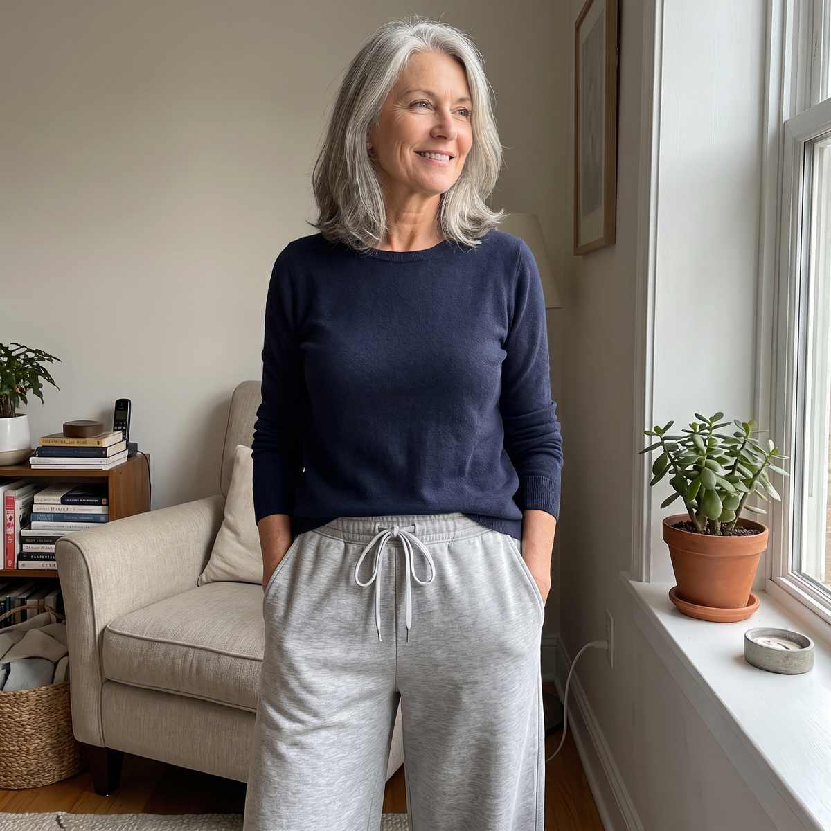 WINNIE RELAXED WIDE-LEG PYJAMA TROUSERS