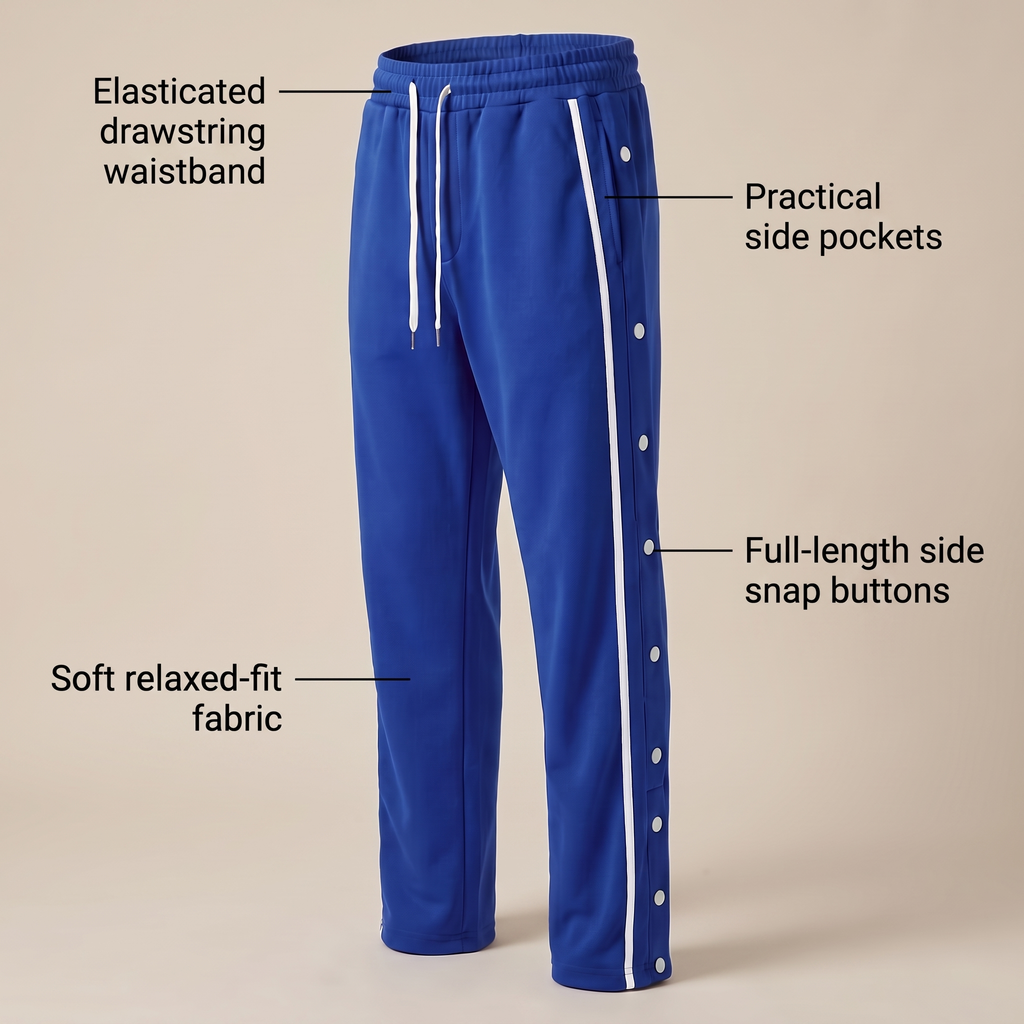 KINGSBURY WIDE-LEG STREET TROUSERS