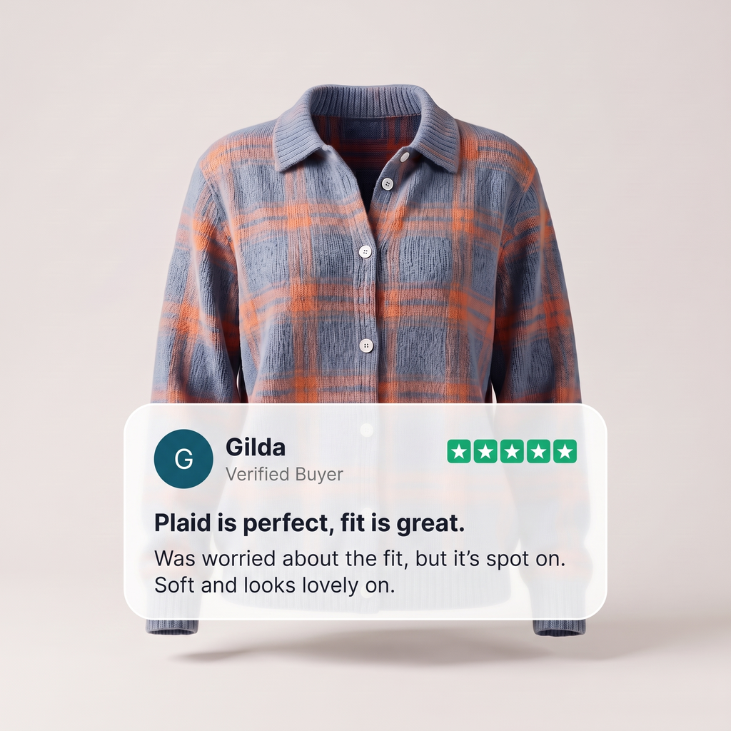 CLARA SAGE PLAID CARDIGAN