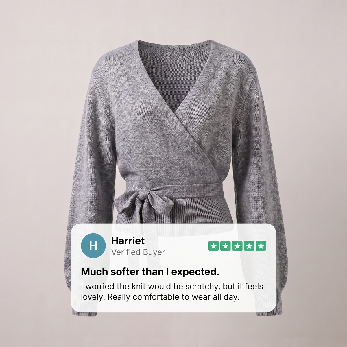 ROSALIND WRAP KNIT JUMPER