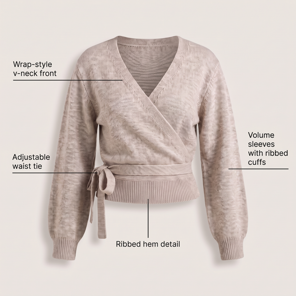 ROSALIND WRAP KNIT JUMPER