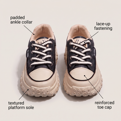 MAISIE RETRO PLATFORM TRAINERS