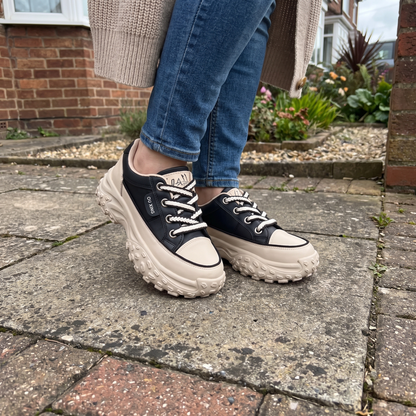 MAISIE RETRO PLATFORM TRAINERS