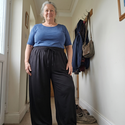 FREYA HIGH-WAIST WIDE-LEG TROUSERS