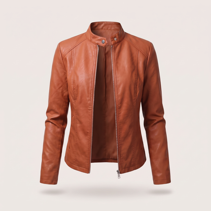 ODETTE CROPPED LEATHER JACKET