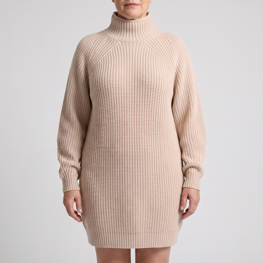 FLORIANA COSY ROLL-NECK DRESS
