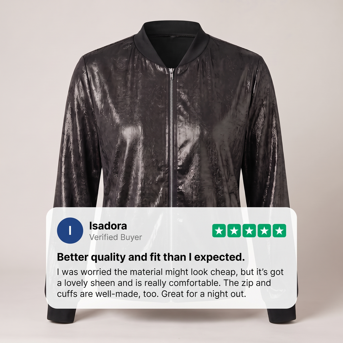 ISADORA GLITTER SLEEVE JACKET