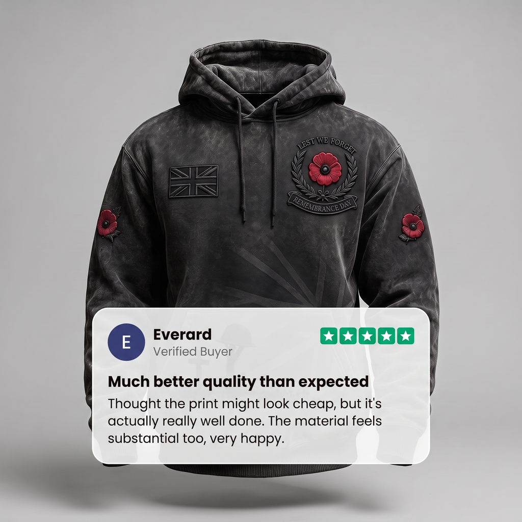 CLASSIC POPPY PRINT HOODIE