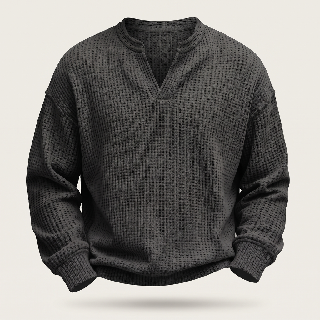 COSY LAYER WAFFLE TOP