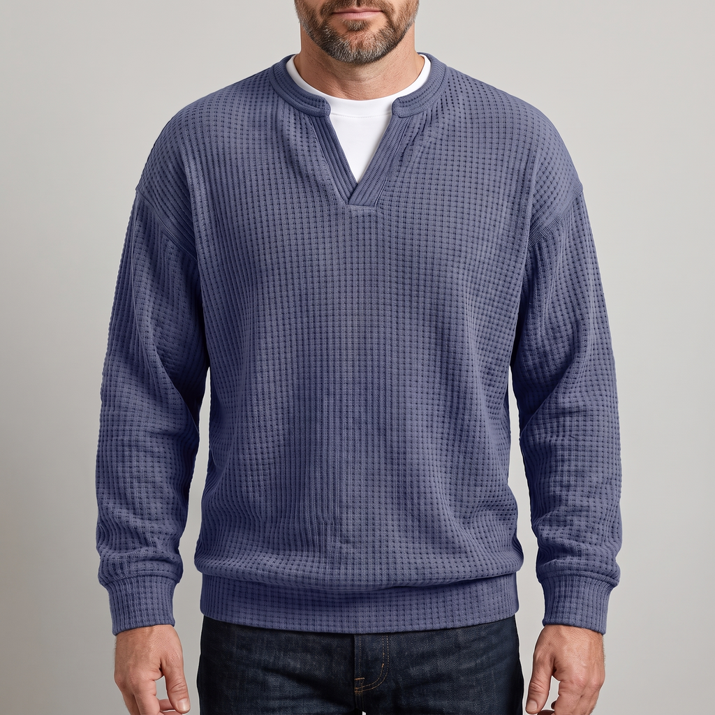 COSY LAYER WAFFLE TOP