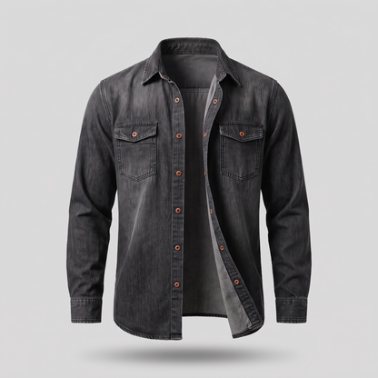 MODERN UTILITY DENIM SHIRT