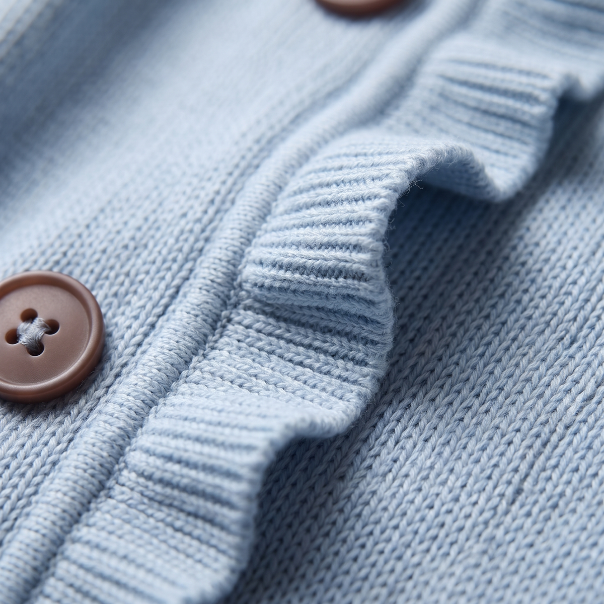 GRACEFUL RUFFLE DETAIL CARDIGAN