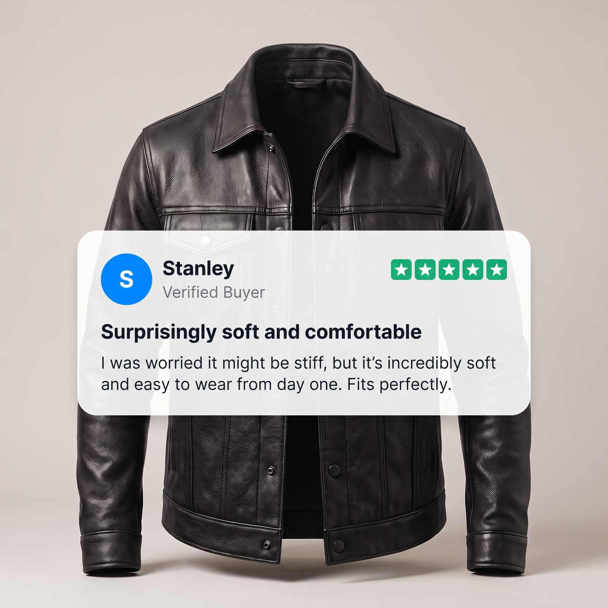 SIGNATURE LEATHER RIDER JACKET