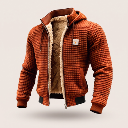 THERMAL WAFFLE FLEECE JACKET