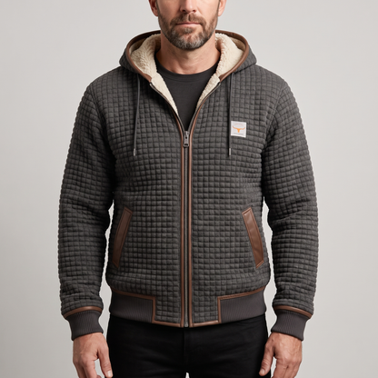 THERMAL WAFFLE FLEECE JACKET