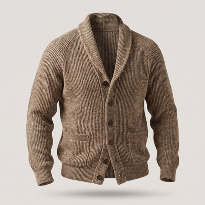 CLASSIC SHAWL COLLAR CARDIGAN