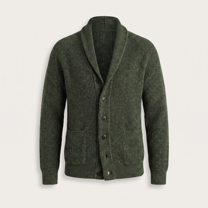 CLASSIC SHAWL COLLAR CARDIGAN