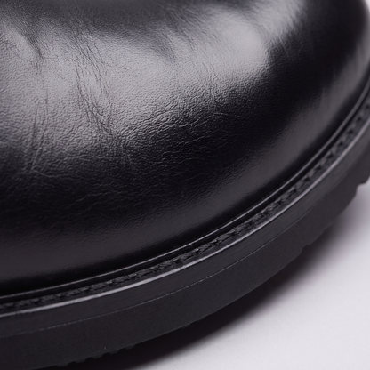 POLISHED LEATHER CHELSEA BOOTS