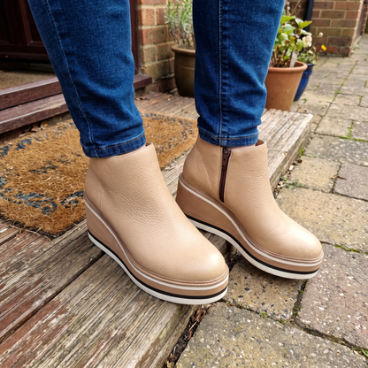 TIMELESS WEDGE ANKLE BOOTS
