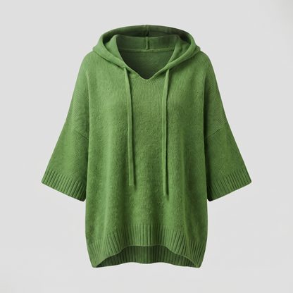 SOFT DRAPE HOODED JUMPER