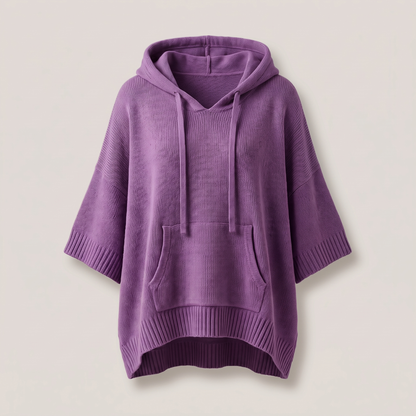 SOFT DRAPE HOODED JUMPER