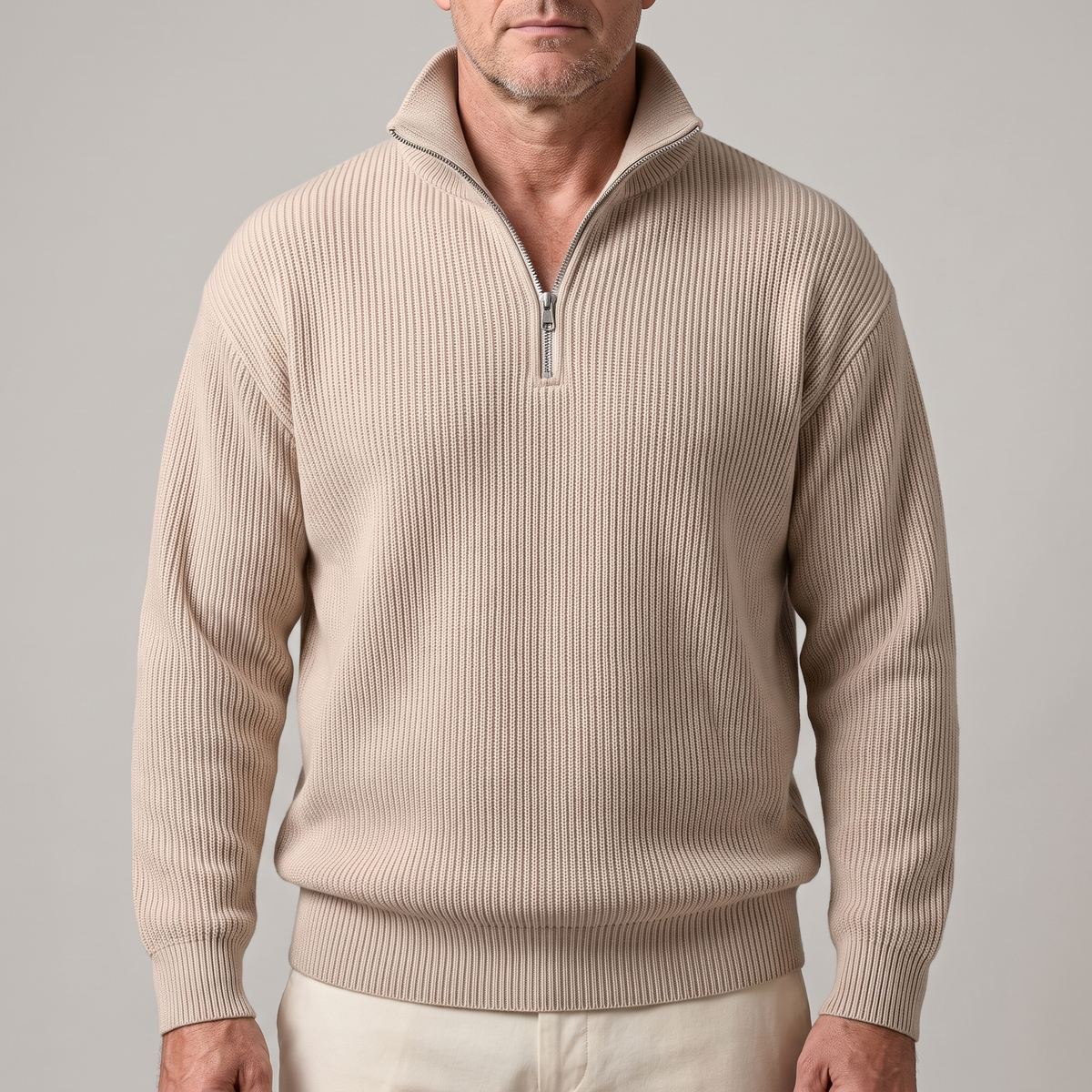 SMART CASUAL RIBBED JUMPER
