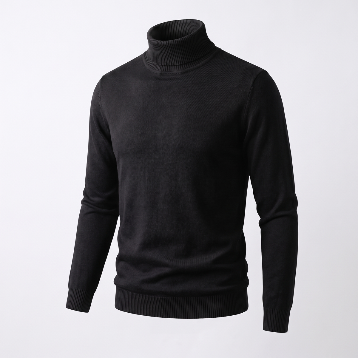 ELEGANT CASHMERE ROLL NECK KNIT