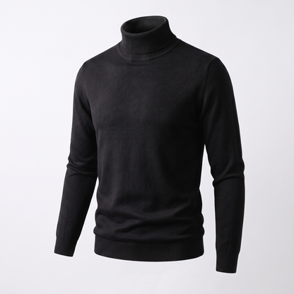 ELEGANT CASHMERE ROLL NECK KNIT