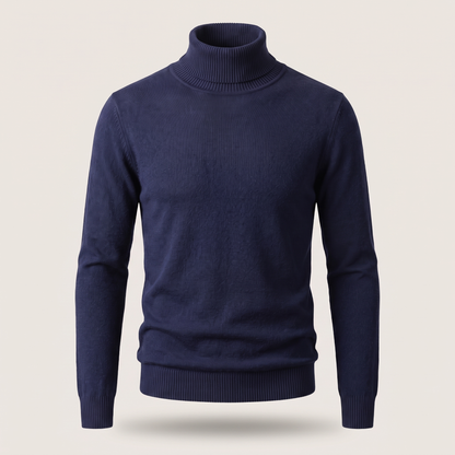 ELEGANT CASHMERE ROLL NECK KNIT