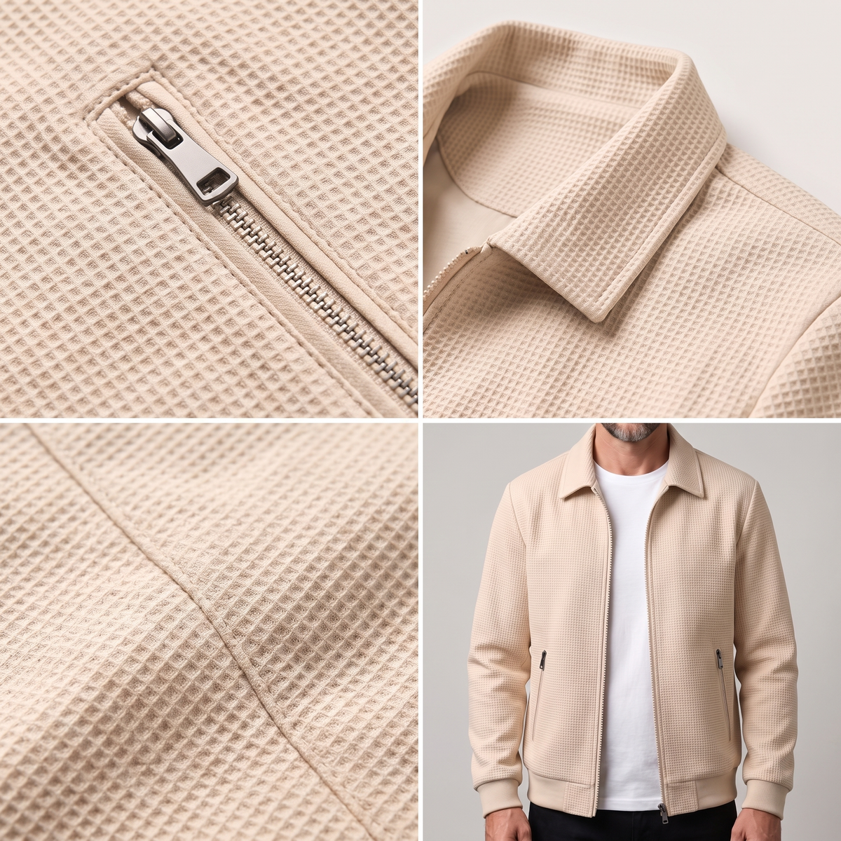 HARBOUR TEXTURED ZIP JACKET