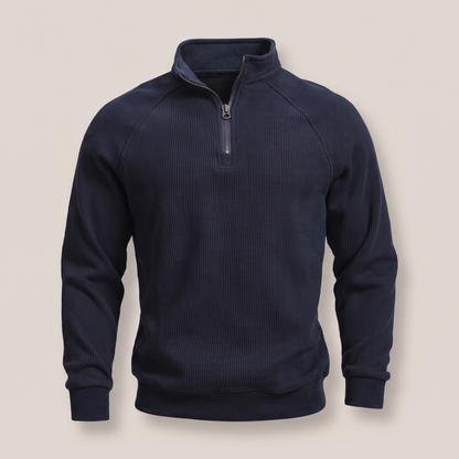 CLASSIC RIBBED HALF ZIP JUMPER